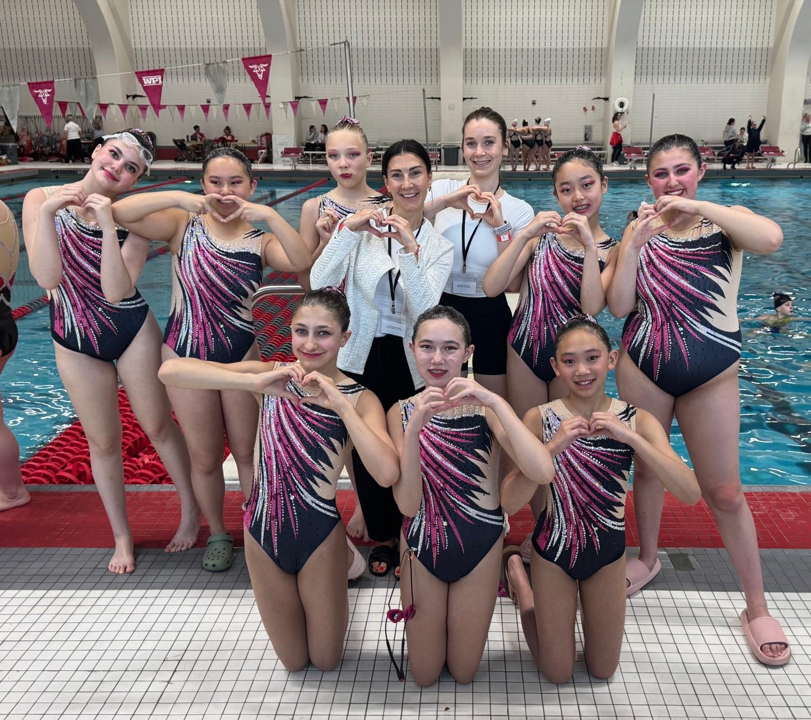 Boston Synchro Swim athletes